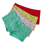 3 Pack Men's Leopard Cotton Breathable & Low-Rise Trunks