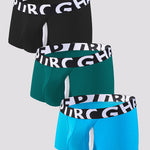 2 Pack Men's Separated Pouch Side Vent Design Trunks