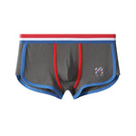 3 Pack Men's Solid Color Mid-Rise Breathable Antibacterial Sporty Cut Trunks