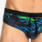 Men's Retro Print Casual Beach Swim Briefs
