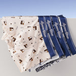 3 Pack Men's Cotton Seamless Comfort Supportive Fit Anti-Chafing Trunks