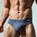 2 Pack Men's Sexy Low-Rise Comfy Waistband Stretch Fit Briefs
