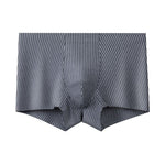 4 Pack Men's Antibacterial Cotton Gusset Striped Lightweight Trunks