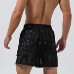 Men's Mesh-Lined Double-Layer Sports Fitness Breathable Sweat-Wicking Quick-Dry Shorts