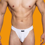 2 Pack Men's Low-rise High-cut Solid Briefs