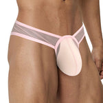 2 Pack Men's Sexy See-Through Triangle Y-Shaped Sleep Briefs