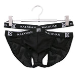 2 Pack Men's Ice Silk Mesh Capsule Pouch Sexy Jockstrap