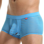 Men's Striped Breathable Support Underwear with Separate Pouch