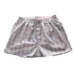 2 Pack Men's Cotton Plaid Boxers with Side Opening and Relaxed Elastic Waistband