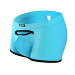 2 Pack Men's Premium Soft Cotton Breathable Pouch Solid Color Supportive Trunks