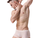 Lightweight Breathable Ice Silk U Contoured Boxers for Men