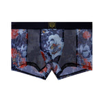 3 Pack Men's Floral Print Antibacterial & High-Stretch Mesh Breathable Trunks