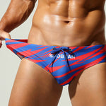 Men's 3D Print Breathable Quick Dry Beach Vacation Swim Briefs