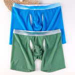 2 Pack Men's Ice Silk Ultra-Soft Mesh Breathable Cooling Comfort Midway Briefs