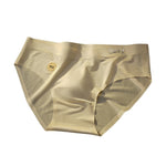 4 Pack Men's Ice Silk 10A Antibacterial Lightweight High Elastic Satin Briefs