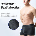 3 Pack Men’s Breathable Splicing Mesh Trunks