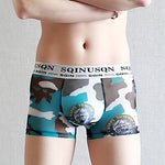 3 Pack Men's Ice Silk Mesh Breathable Printed Odor-Control Trunks
