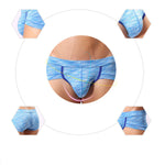 4 Pack Men's Premium Cotton Antibacterial Supportive Large Pouch Zero-Irritation Trunks