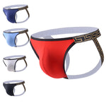 3 Pack Men's Large Pouch Low-Rise Sexy Jockstrap
