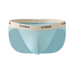 3 Pack Men's Ice Silk Lightweight & Transparent Skin-Feel Solid Color Briefs