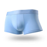 3 Pack Men's Ultra-thin Ice Silk Seamless Solid Trunks