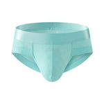 3 Pack Men's Cooling Silktech Briefs - U-Pouch Design & Checkered Antibacterial Lining
