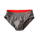 4 Pack Men's Solid Color Cotton Low-Rise Seamless Comfort Briefs