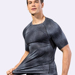 Men's Fitness Running Moisture-Wicking & Quick-Dry Fabric Activewear Tops & Tights