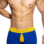 2 Pack Men's Mesh Transparent Open-Cut Cotton Mesh Trunks