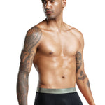 3 Pack Men's Solid Color Lightweight Comfortable Breathable Seamless Trunks