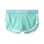 2 Pack Men's Ice Silk Loose-Fit Home Sleep Mesh Breathable Boxer Shorts