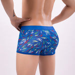 2 Pack Men's Colorful Printed Polyester Comfortable Breathable Trunks