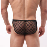 3 Pack Men's Leopard Print Contoured Pouch Breathable Briefs