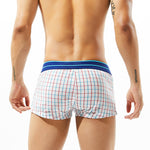 Men’s Relaxed Plaid Vent Cotton Boxers