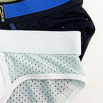2 Pack Men's Mesh Loose Fit Sport Low-Rise Briefs