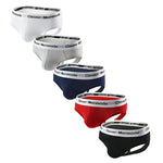 3 Pack Men's Low-Rise Sexy Cooling Airflow Quick-Absorb Lining Lightweight Jockstrap