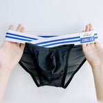 2-pack Men's Sexy Semi-transparent Mesh Briefs