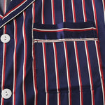 Men's Striped Satin Cool Pajamas Set