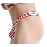 3 Pack Men's Striped Trendy Cooling Touch Day-Long Comfort Firm Support Thongs
