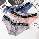 3 Pack Men's Lightweight Mesh Stretch Briefs with Dual Waistband