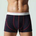 2 Pack Men's Mid-Rise Solid Color Seamless Soft & Comfort Stretch Fit Trunks