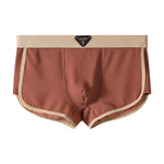 4 Pack Men's Solid Color Mid-Rise Breathable Seamless Comfort Trunks