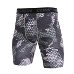 3 Pack Men's Trendy Prints Quick-Dry High-Stretch Snug Fit Activewear Tights