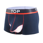 4 Pack Men's Cotton Gun Egg Separation Elephant Nose Trunks