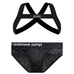 Men's Sporty Cut Anti-Chafing Stretch Fit Shoulder Strap & Underwear