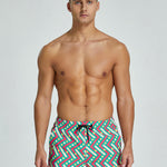 Men's Vibrant Graphic Odor-Control Comfy Waistband Casual Board Shorts