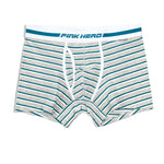 2 Pack European Luxury Brand Personalized Striped Men's Underwear
