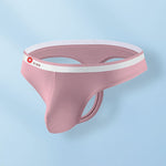3 Pack Men's Ice Silk Sexy U-Shaped Pouch Kiss Thong