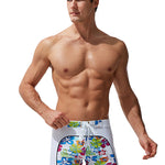 Men's Comfy Waistband Stay-Put Fit Bold Prints Swim Shorts & Trunks