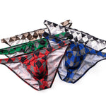 Men's Rhombus Check Pattern Pouch Briefs